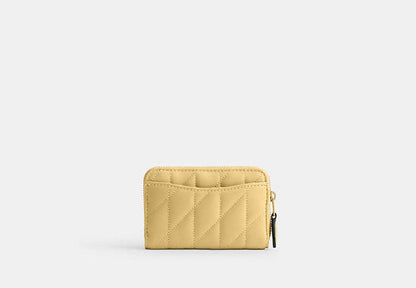 Essential Small Zip Around Card Case With Pillow Quilting