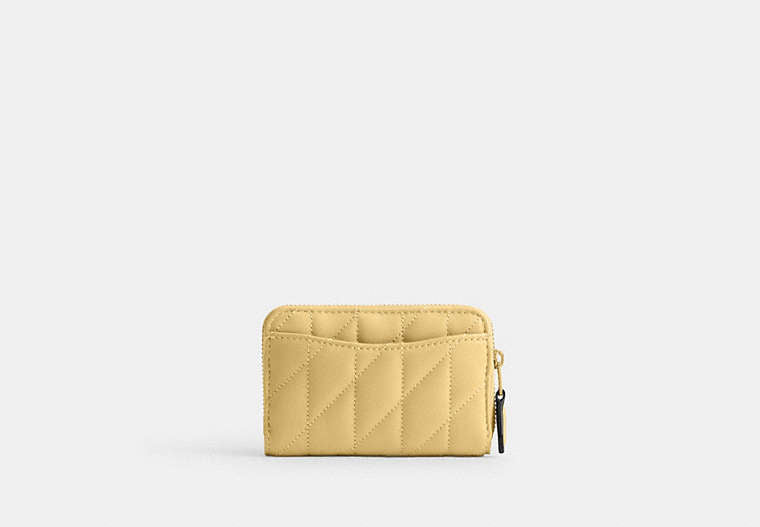 Essential Small Zip Around Card Case With Pillow Quilting