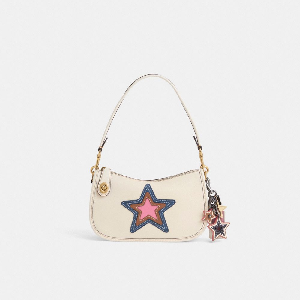 Disney X Coach Swinger Bag In Regenerative Leather With Mickey Mouse And Friends