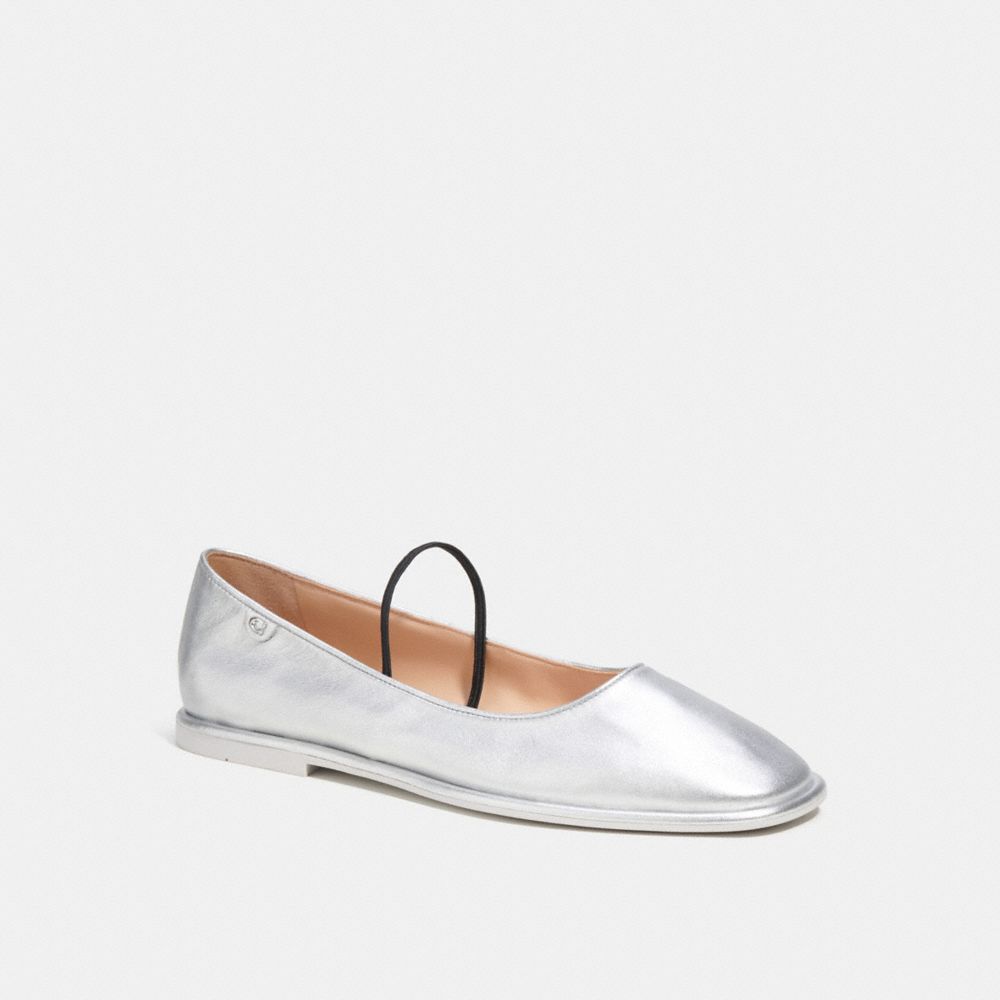 Emilia Mary Jane In Silver Metallic
