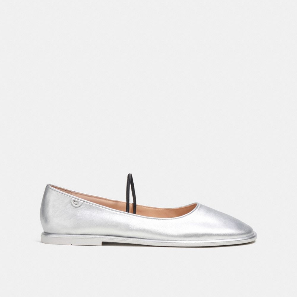Emilia Mary Jane In Silver Metallic