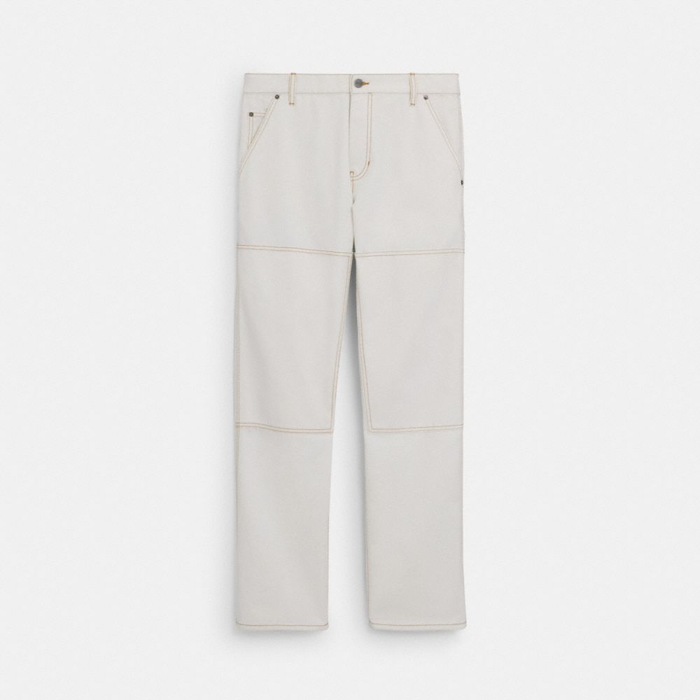 Relaxed Straight Fit Twill Carpenter Pants In Organic Cotton And Recycled Polyester