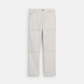 Relaxed Straight Fit Twill Carpenter Pants In Organic Cotton And Recycled Polyester