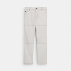 Relaxed Straight Fit Twill Carpenter Pants In Organic Cotton And Recycled Polyester