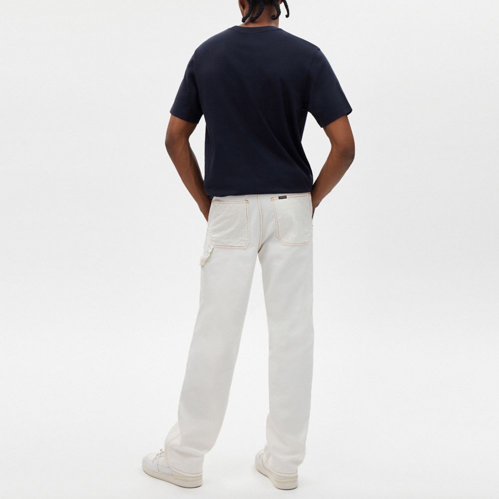 Relaxed Straight Fit Twill Carpenter Pants In Organic Cotton And Recycled Polyester