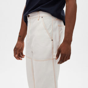 Relaxed Straight Fit Twill Carpenter Pants In Organic Cotton And Recycled Polyester