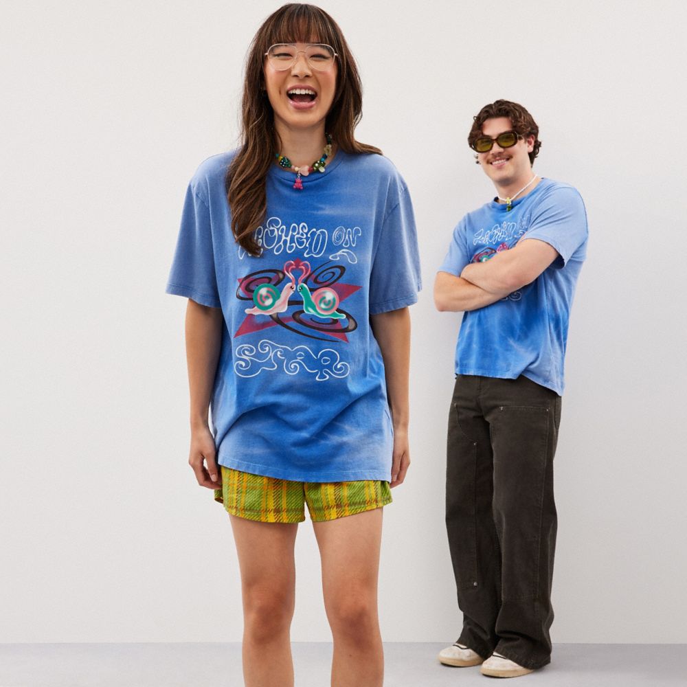 Relaxed T Shirt With Wished On A Star Print