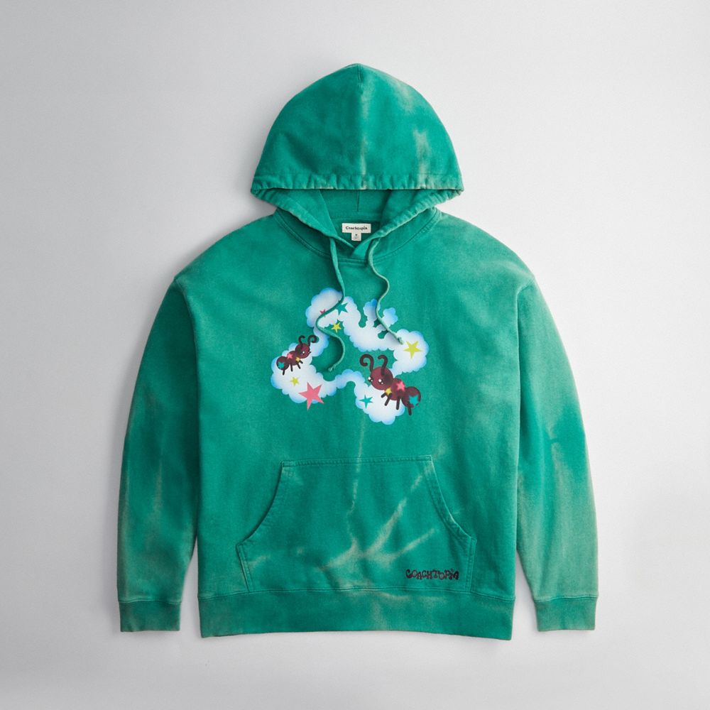 Hoodie With Floating Butterfly Print