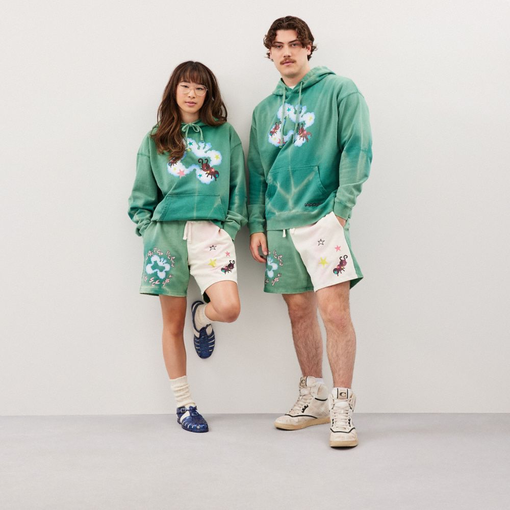 Hoodie With Floating Butterfly Print