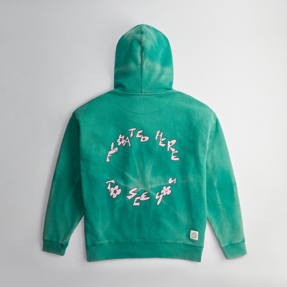 Hoodie With Floating Butterfly Print