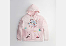 Hoodie With Floated Here To See You Print