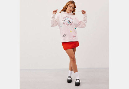 Hoodie With Floated Here To See You Print