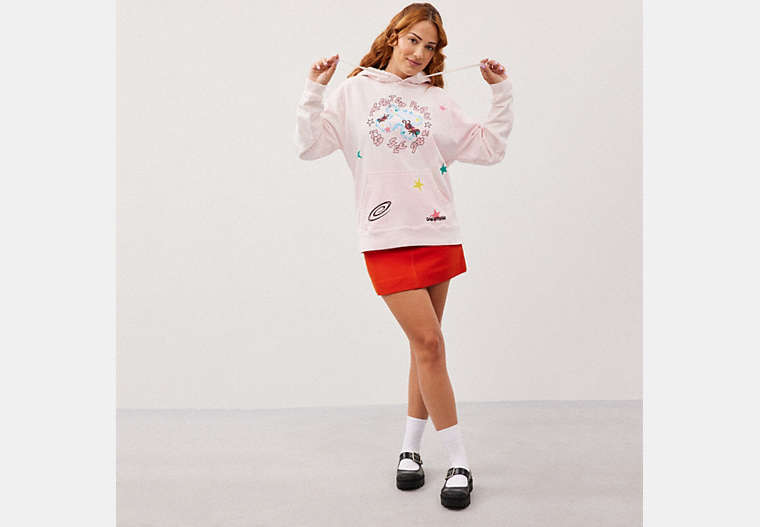 Hoodie With Floated Here To See You Print