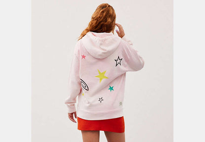 Hoodie With Floated Here To See You Print