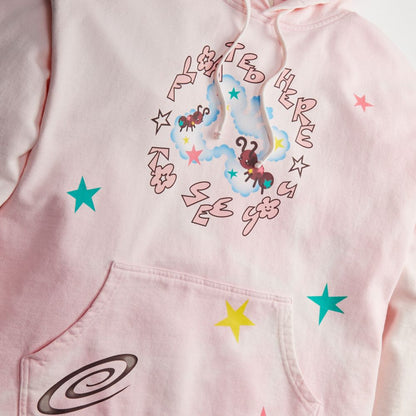 Hoodie With Floated Here To See You Print