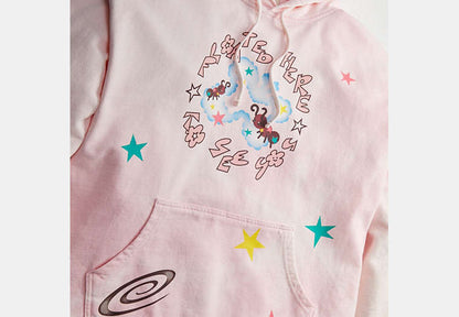 Hoodie With Floated Here To See You Print