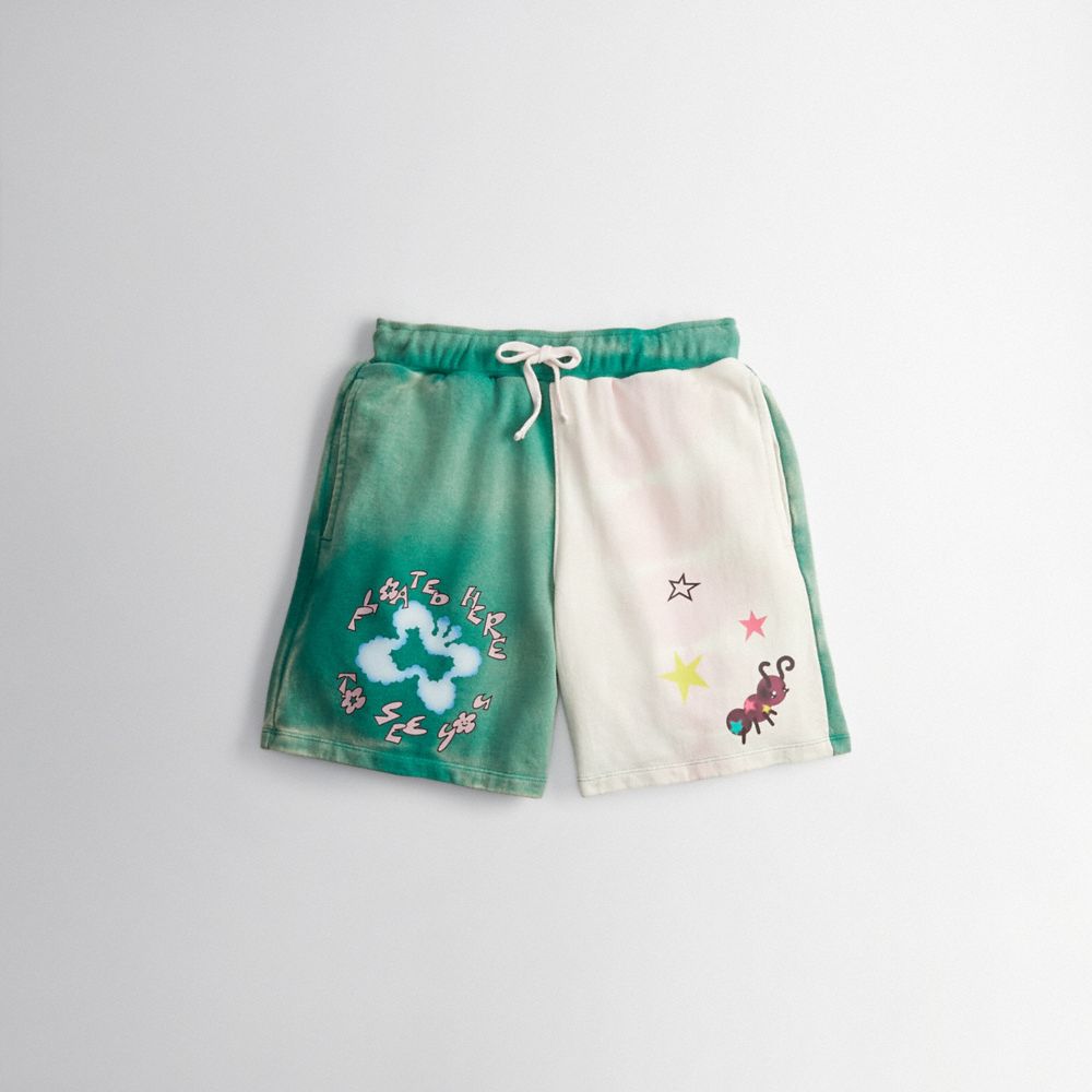 Sweat Shorts With Floating Butterfly Print