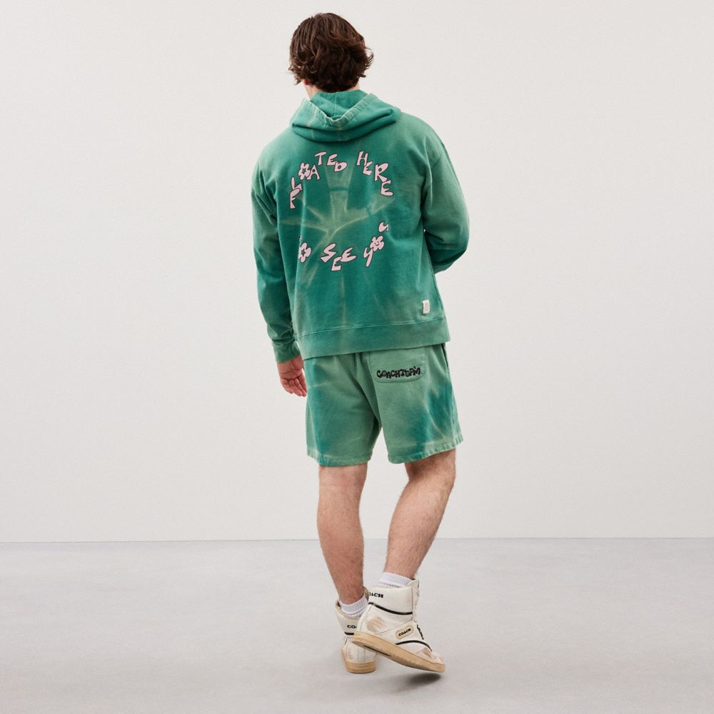 Sweat Shorts With Floating Butterfly Print