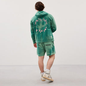 Sweat Shorts With Floating Butterfly Print