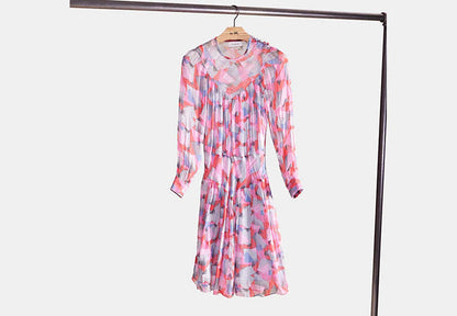 Restored Bold Geo Yoke Dress