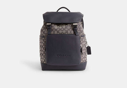 Restored League Flap Backpack In Signature Jacquard
