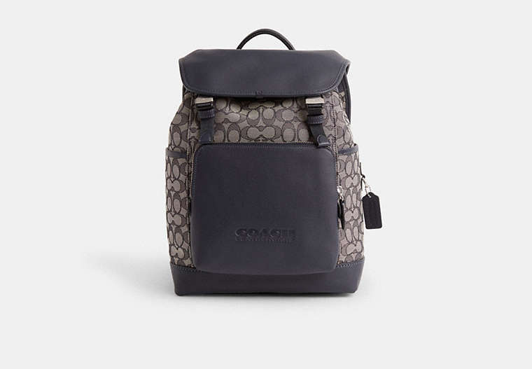 Restored League Flap Backpack In Signature Jacquard