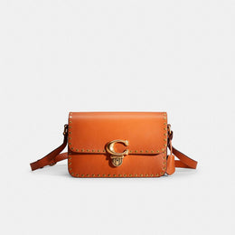 Restored Studio Shoulder Bag With Rivets