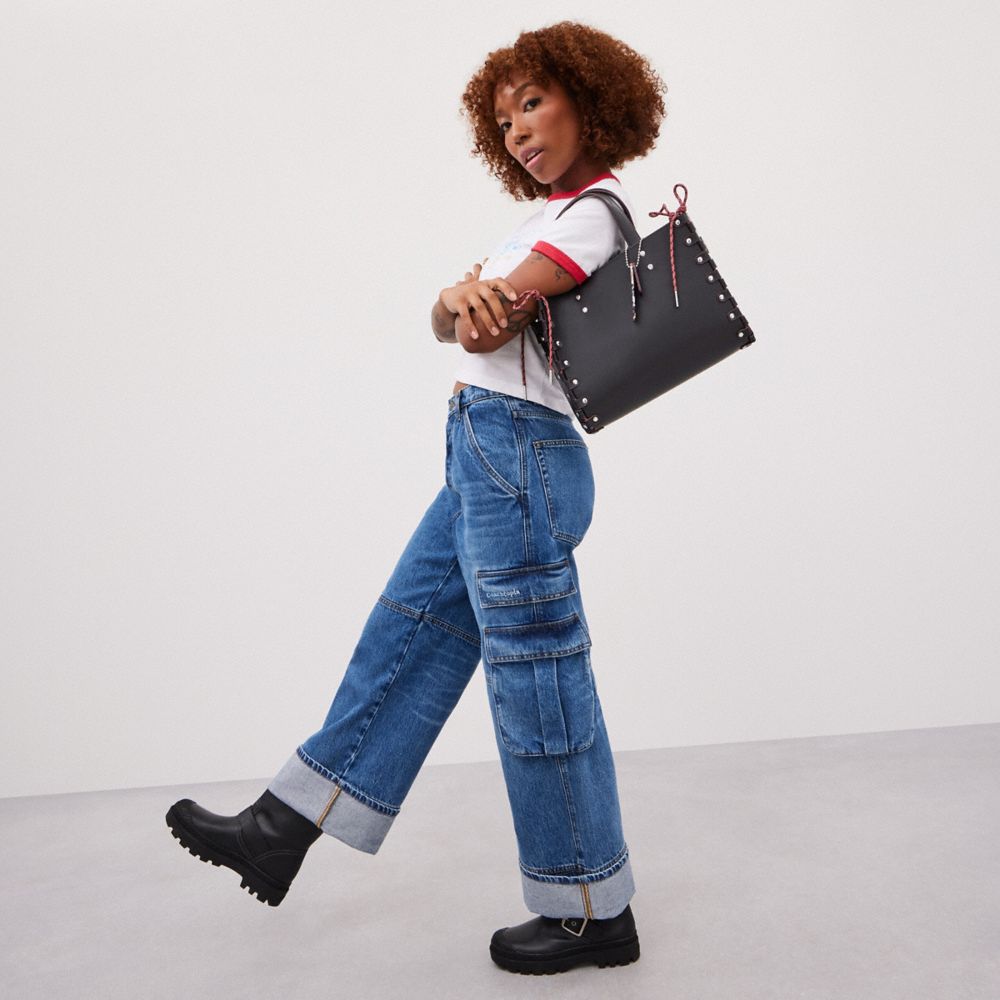 Medium Re Laceable Tote In Coachtopia Leather