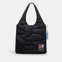 Coachtopia Loop Flat Tote With Cloud Quilting