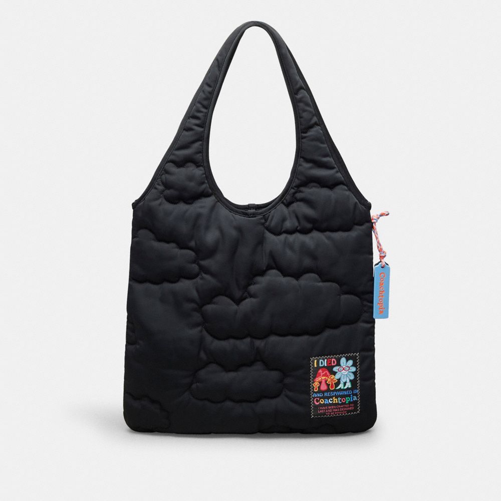 Coachtopia Loop Flat Tote With Cloud Quilting