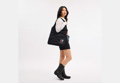 Coachtopia Loop Flat Tote With Cloud Quilting