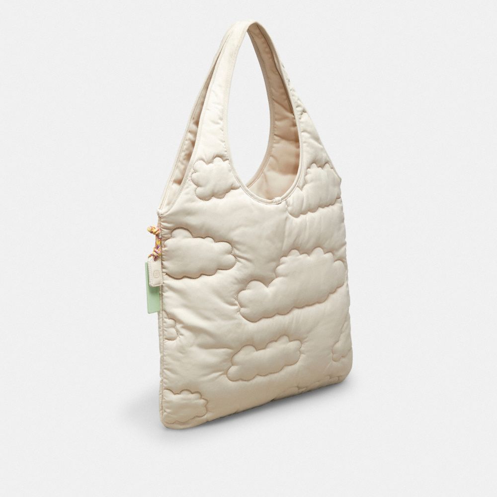 Coachtopia Loop Flat Tote With Cloud Quilting