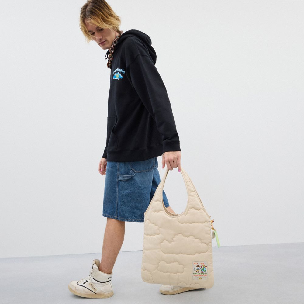 Coachtopia Loop Flat Tote With Cloud Quilting