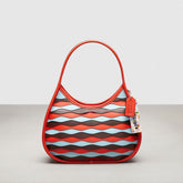Ergo Bag In Wavy Appliqué Upcrafted Leather
