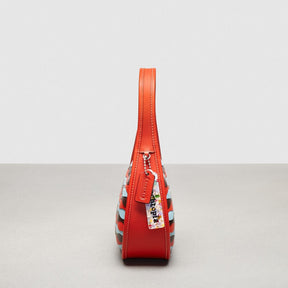 Ergo Bag In Wavy Appliqué Upcrafted Leather