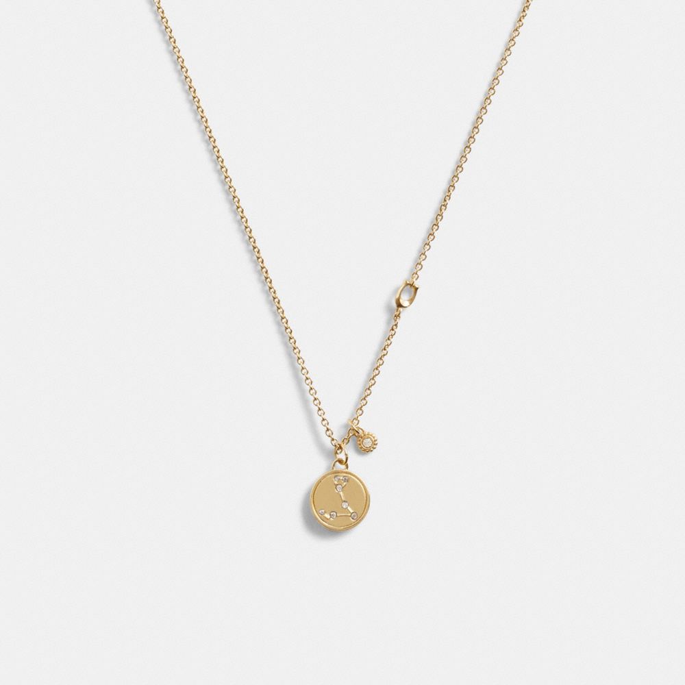 Taurus Coin Pendant Necklace