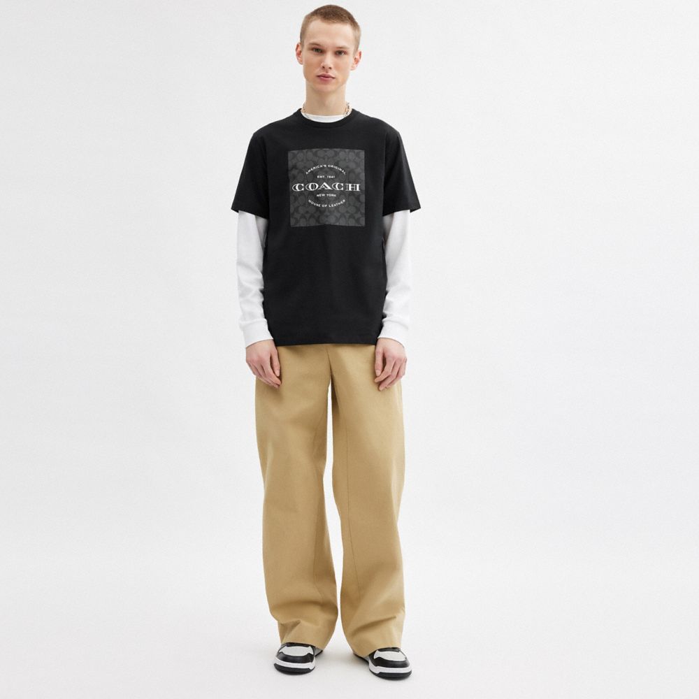 Signature Square T Shirt In Organic Cotton