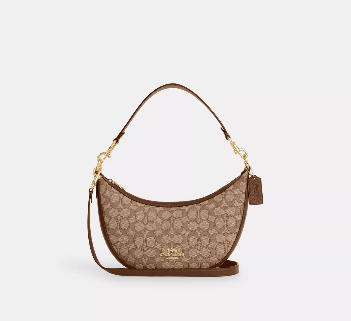 Coach Aria Shoulder Bag In Signature Jacquard - Bags | Shop From The Mirage