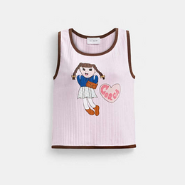 Coach | Brain Dead Graphic Pointelle Tank Top