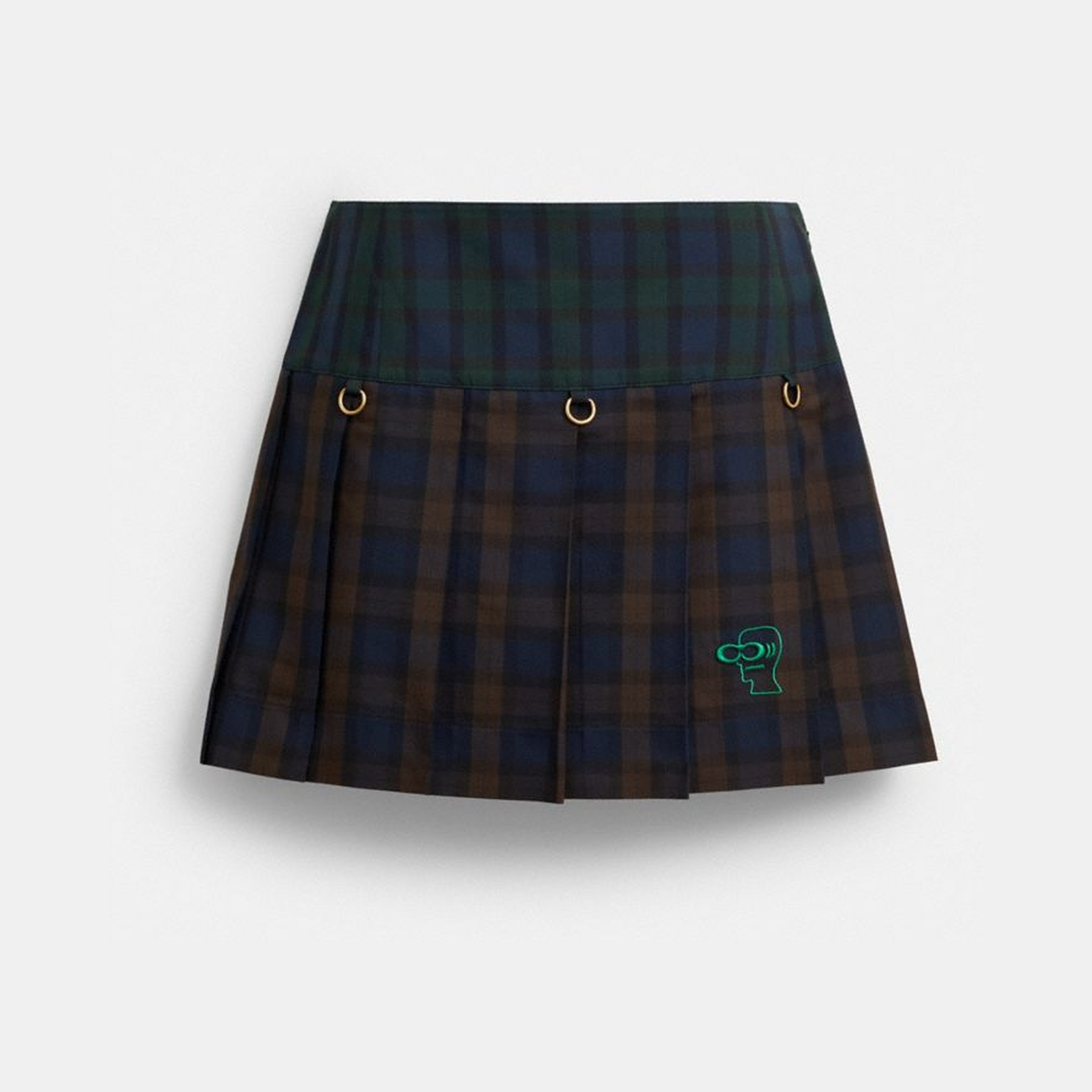 Coach | Brain Dead Mini Plaid Pleated Skirt