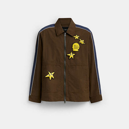 Coach | Brain Dead Nylon Racer Jacket In Recycled Polyamide