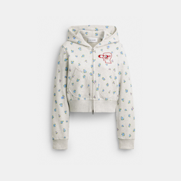 Coach | Brain Dead Shrunken Floral Print Hoodie
