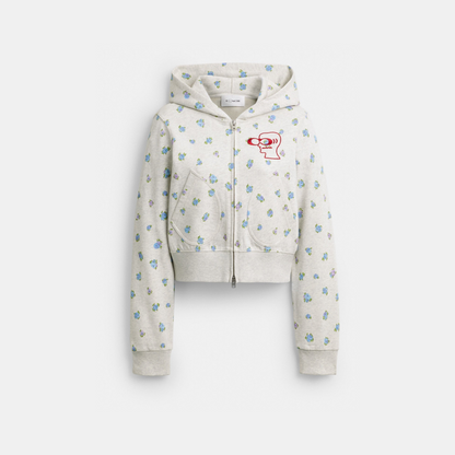 Coach | Brain Dead Shrunken Floral Print Hoodie