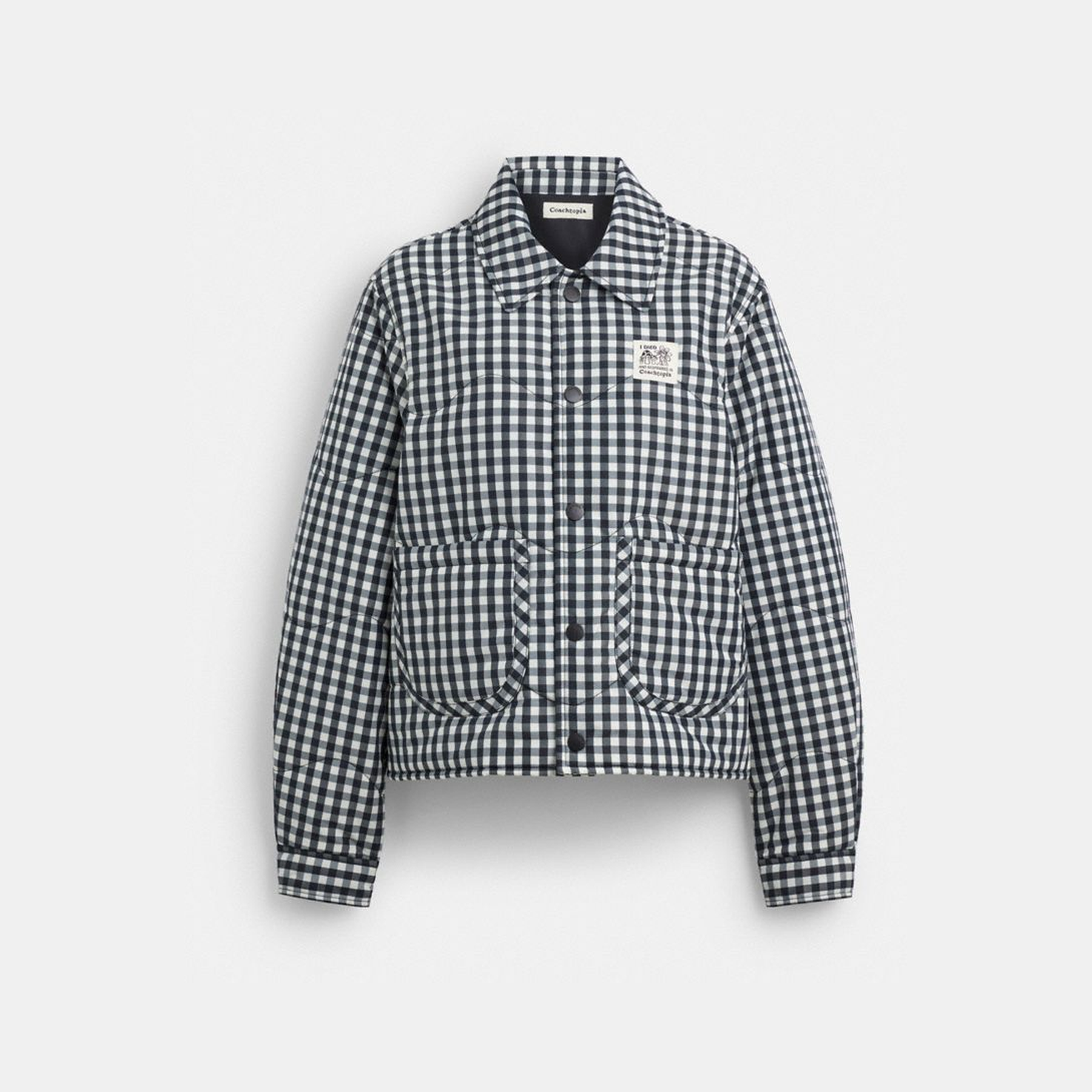 Coachtopia Loop Gingham Quilted Jacket