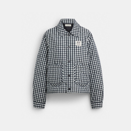 Coachtopia Loop Gingham Quilted Jacket
