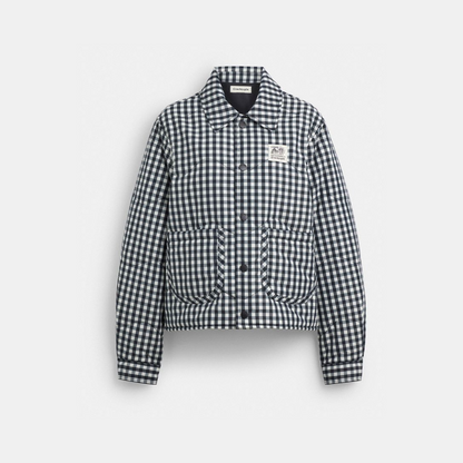 Coachtopia Loop Gingham Quilted Jacket