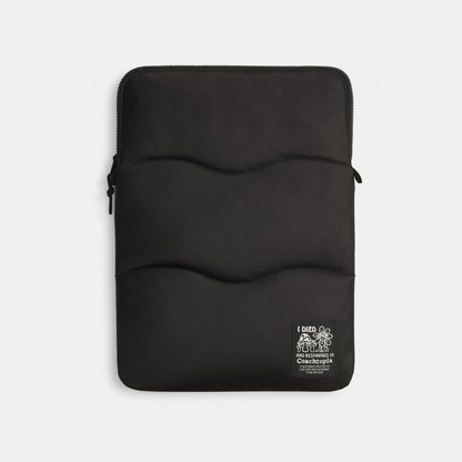 Coachtopia Loop Laptop Sleeve With Wavy Quilting