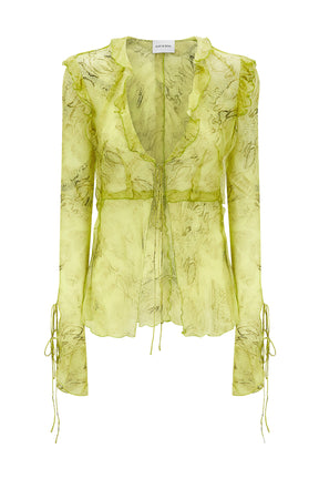 Cobra Blouse Lime