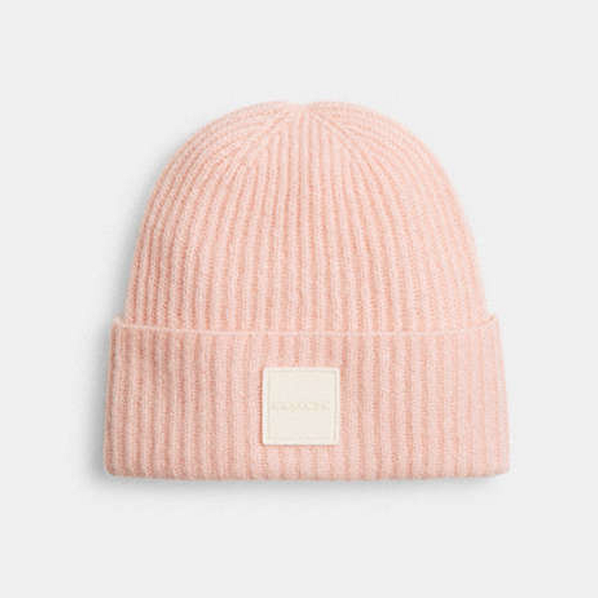 Colorblock Beanie With Rubber Patch
