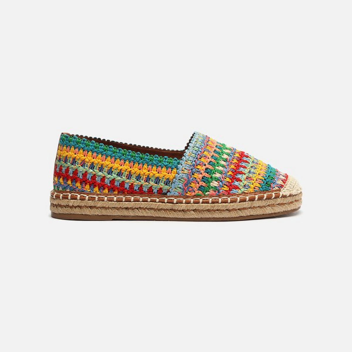 Colorful Crochet Espadrille Sandal